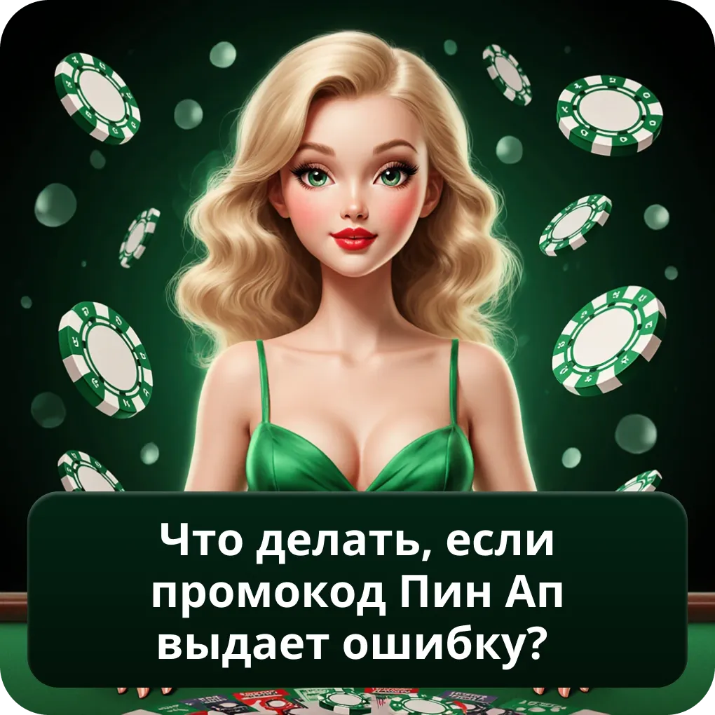 Что делать, если промокод Пин Ап выдает ошибку?